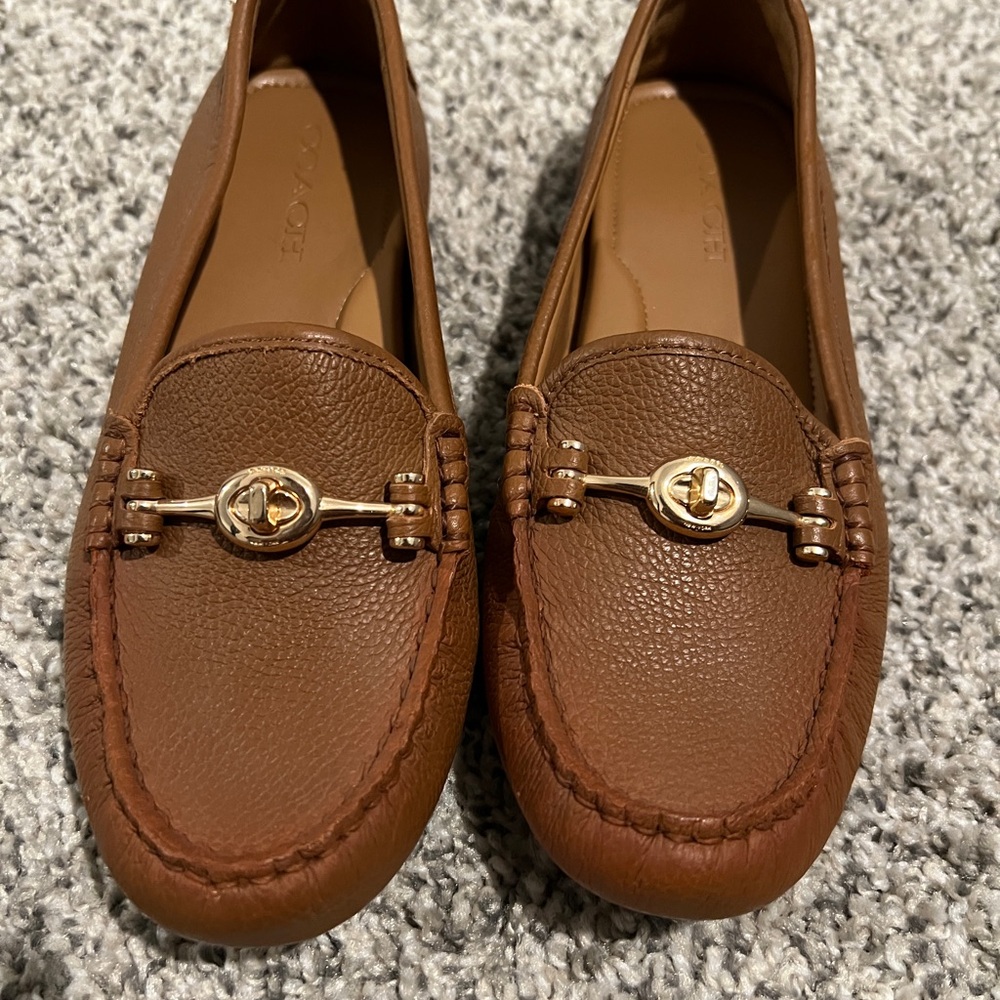 Coach Brown Leather Loafers